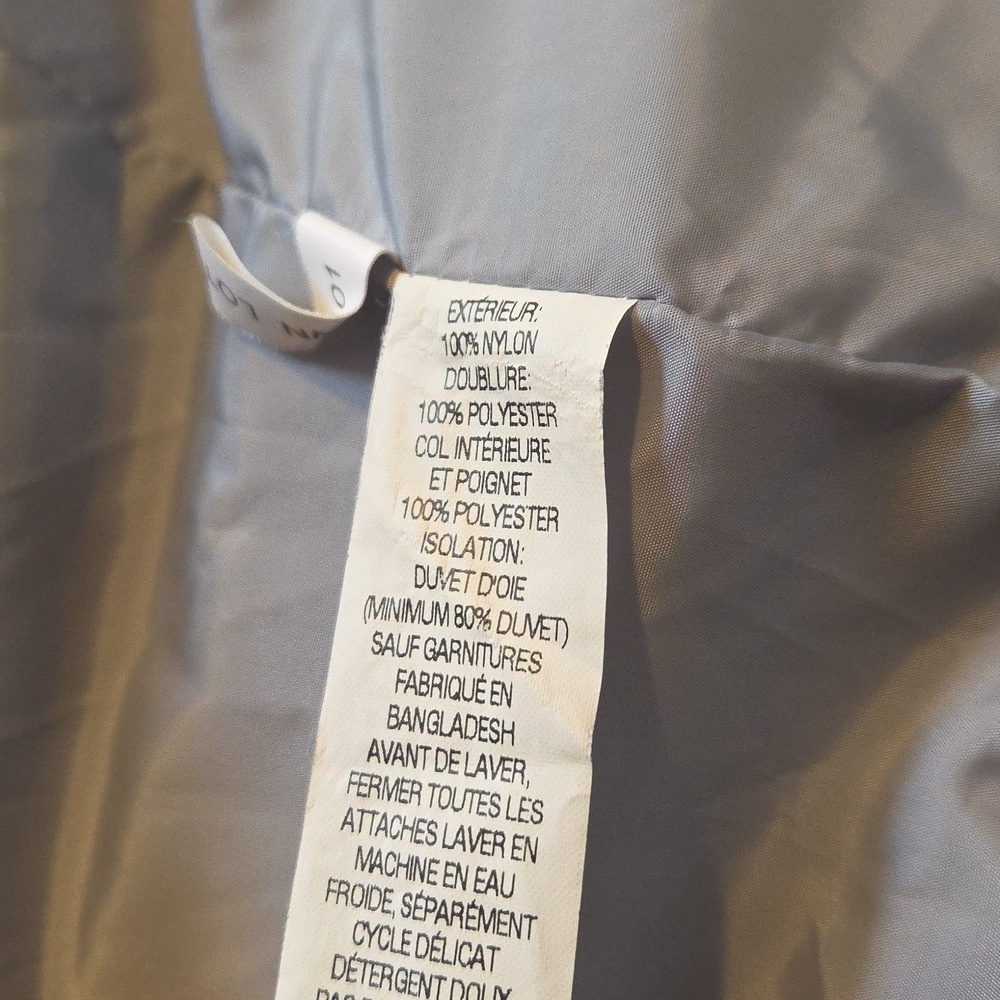 EUC L.L. Bean Quilted Goose Down Puffer Jacket Womens M Lavender Warm - Picture 11 of 11